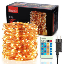 Carica l'immagine nel visualizzatore di Gallery, Stringa Luci Led, 30M 300Led IP65 Impermeabile Catene Luminose Rame, Illuminazione Decorazioni per Natale, matrimonio, f