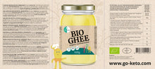 Carica l'immagine nel visualizzatore di Gallery, Go-Keto BIO Ghee, 500g | Burro 100% chiarificato, certificato BIO, Ayurveda | perfetto per la dieta cheto | ideale per cuocere e arrostire | Senza lattosio, senza glutine, low carb