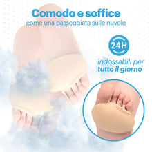 Carica l'immagine nel visualizzatore di Gallery, 2 Cuscinetti Metatarsali Piedi In Lycra e Gel Traspirante, Taglia S EU 35-40, Alleviano il Dolore dell'Avampiede per il 