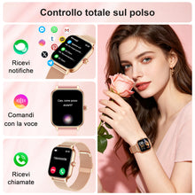 Carica l'immagine nel visualizzatore di Gallery, LODIMEKE Smartwatch Pressione Sanguigna e Chiamate, 1.96" Orologio Uomo Donna Fitness con Cardio Contapassi Sonno, 100+ 