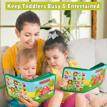 Carica l'immagine nel visualizzatore di Gallery, Quanquer Busy Book per Bambini Piccoli Farm Busy Board Giocattolo Montessori per Bambini di 1 2 3 Anni Attività di Apprendimento Prescolare, Giocattoli da Viaggio per Bambini Piccoli（Versione inglese）