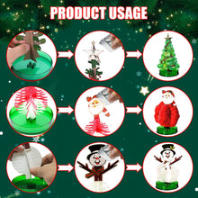 Carica l'immagine nel visualizzatore di Gallery, Set di 3 mini albero di Natale, magico, albero di Natale, magico, kit per la scienza e giocattoli, istruzioni per l'apprendimento (lingua italiana non garantita)