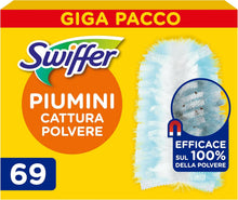 Carica l'immagine nel visualizzatore di Gallery, Swiffer Duster, Ricariche Piumini Catturapolvere, 69 Panni Profumati
