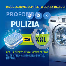Carica l'immagine nel visualizzatore di Gallery, WoldoClean Pulitore Lavatrice 3in1 24 Pastiglie - Cura Anticalcare Odori