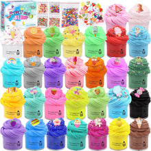 Carica l'immagine nel visualizzatore di Gallery, Confezione da 30 mini slime per burro fluffy con Ciondoli di melma,Putty Giocattoli,Slime Fun Charms,DIY Slime Morbido e