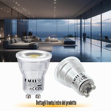 Carica l'immagine nel visualizzatore di Gallery, EACLL Mini lampadina LED GU10, 4000 K, 4,5 W, sostituisce alogena da 40 W, confezione da 4, 330 lm, senza sfarfallio, an