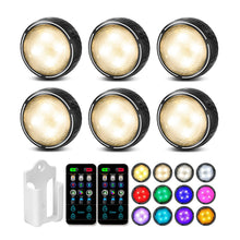 Carica l'immagine nel visualizzatore di Gallery, Onumii Luce LED Sottopensile Cucina a Batteria, Con Telecomando, Adesive e Colorate per Armadio, Guardaroba, Libreria, S