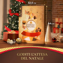 Carica l&#39;immagine nel visualizzatore di Gallery, Ferrero Rocher - Calendario Avvento 2025, 24 Specialità Assortite, Ferrero Rocher e Tre Ricette Golden Moments al Cioccolato al Latte, Bianco e Fondente, Idea Regalo, Confezione da 258 gr