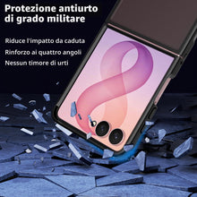 Carica l'immagine nel visualizzatore di Gallery, Cover per Samsung Galaxy Z Flip 8, Custodia Protettiva Pieghevole PC Rigido a Prova di Caduta Antiurto Connettore in TPU