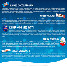 Carica l'immagine nel visualizzatore di Gallery, Kinder Tombola - 23 Snack Dolci al Cioccolato Assortiti con Cartelle e Tabellone Idea Realo e per Feste in Avvento, a Natale e Capodanno, 205 grammi