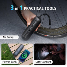 Carica l'immagine nel visualizzatore di Gallery, CYCPLUS 150PSI Pompa d'Aria elettrica Compressore Portatile Mini Gonfiatore con LED Digitale LED Luce Ricaricabile Li-Ion per Tutti i Tipi di Biciclette Auto Moto e Altre Palline