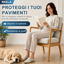 Carica l'immagine nel visualizzatore di Gallery, Gommini per Sedie Rotondi 16 pezzi Con feltrini aggiornato ispessito