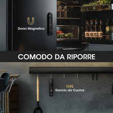 Carica l'immagine nel visualizzatore di Gallery, DOQAUS Termometro da Cucina Digitale, Termometro Alimenti Lettura Istantanea con Pieghevole Sonda Lunga, Termometro Alim