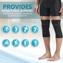 Carica l'immagine nel visualizzatore di Gallery, Bodyprox Ginocchiera a compressione da uomo e donna, tutore per ginocchio per corsa e allenamento (M)