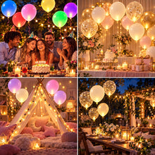 Carica l'immagine nel visualizzatore di Gallery, Palloncini a LED, 100 Pezzi, Mini Luci LED Rotonde