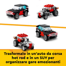 Carica l&#39;immagine nel visualizzatore di Gallery, LEGO Creator 3 in 1 Autocarro con Elicottero, Giochi per Bambini e Bambine da 7 Anni, Camion Giocattolo Ricostruibile in Aereo e Cisterna o in Auto da Corsa e SUV, Idea Regalo di Compleanno 31146