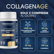 Carica l'immagine nel visualizzatore di Gallery, CISBANI PHARMA Collagene Marino Idrolizzato 1000mg + Acido Ialuronico 50mg