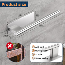 Carica l'immagine nel visualizzatore di Gallery, Porta Asciugamani Bagno Adesivo, Portasciugamani Adesivo Bagno, Porta Salviette da parete per Cucina in Acciaio Inox, Ar