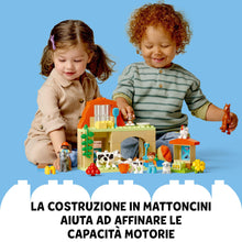 Carica l&#39;immagine nel visualizzatore di Gallery, LEGO DUPLO Cura degli Animali di Fattoria Giocattolo, Gioco di Ruolo Educativo per Bambini e Bambine da 2 Anni in su con Figure di Cavalli, Mucche e Galline, Set Prescolastico per Apprendimento 10416