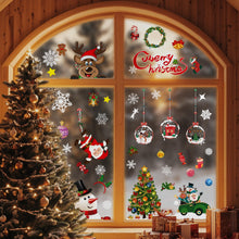 Carica l'immagine nel visualizzatore di Gallery, Bblike Adesivi per finestre di Natale 8 fogli window sticker decor fiocchi di neve fiocchi di neve immagini per porte, vetrine, frontali in vetro, decorazione natalizia riutilizzabile