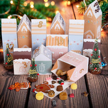 Carica l&#39;immagine nel visualizzatore di Gallery, Kesote Calendario Avvento Fai da Te, 24 Calendario Avvento da Riempire, Scatole Natalizie con Diversi Disegni Natalizi Scatoline per Regali Piccoli Natalizi, Colori Morandi