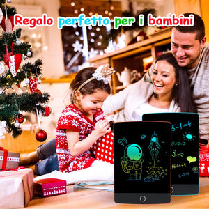 Topfree 2 Pezzi Tavoletta Grafica LCD Scrittura Colorato 8,5Pollici, Lavagna da Disegno Cancellabile Portatile, Tavoletta Grafica per Giochi Bambini, Doodle Pad Con Pulsante