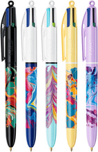 Carica l'immagine nel visualizzatore di Gallery, BIC 4 Colours Decor Box, Penne Colorate a Sfera, a Scatto, Set Cancelleria con 8 Penne BIC Multicolore, Punta Media, Ide