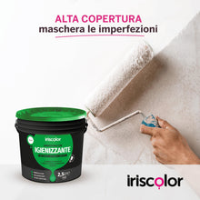Carica l'immagine nel visualizzatore di Gallery, Pittura Bianca per Interni Traspirante 2,5 LT Ideale Per Ambienti Umidi Vernice Bianca Muro Interno ad Alta Resa Pittura