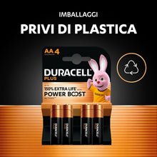 Carica l'immagine nel visualizzatore di Gallery, DURACELL AA Batterie Alcaline Plus (Confezione da 36) 1.5V, LR06