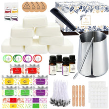 Carica l'immagine nel visualizzatore di Gallery, Kit per Fabbricazione Candele,Kit Candele fai da te,Aromaterapia Per La Creazione di Candele,Cera di soia,Creazione di C