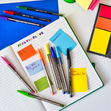 Carica l'immagine nel visualizzatore di Gallery, BIC Cristal Multicolour, Penne Colorate a Sfera, Punta Larga 1.6mm, 2 Confezioni x 10 Unità, Cancelleria Scuola, Casa e Ufficio