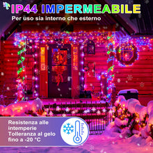 Carica l'immagine nel visualizzatore di Gallery, Luci di Natale a Batteria Esterno con Timer, 2×10M 200Led