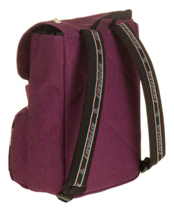 Zaino INVICTA - JOLLY SOLID - SMALL, Viola - Ufficio, Viaggio e Tempo Libero - Tasca Porta PC - Zainetto Donna - 100% Eco Material