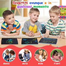 Carica l&#39;immagine nel visualizzatore di Gallery, Topfree 2 Pezzi Tavoletta Grafica LCD Scrittura Colorato 8,5Pollici, Lavagna da Disegno Cancellabile Portatile, Tavoletta Grafica per Giochi Bambini, Doodle Pad Con Pulsante