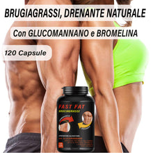 Carica l'immagine nel visualizzatore di Gallery, Integratore di L carnitina keto 120 cps termogenico brucia grassi forte uomo Grassi Potenti veloci Addominali e pancia piatta - Drenante Depurativo Forte concentrato detox Matè, goji e Caffeina