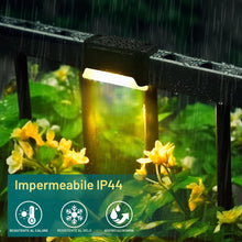 Carica l'immagine nel visualizzatore di Gallery, Solpex Lampade solari, 8 pezzi, luci solari per recinzione, impermeabili, per esterni, scale, recinzione, cortile, patio