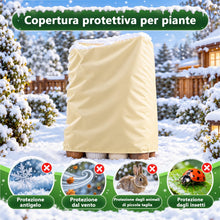 Carica l'immagine nel visualizzatore di Gallery, Diealles Shine Cappuccio Protezione Piante 2 Pezzi 240x200cm, con Cordino di Fissaggio per Piante in Vaso（Beige）