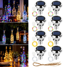 Carica l'immagine nel visualizzatore di Gallery, 8 Pezzi Solari Luci Per Bottiglie, 2m 20 Led LED Led Tappo Con Luci Per Bottiglie Di Vino, Le Lucine Per Bottiglia Per F