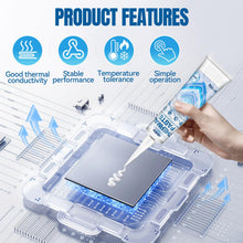 Carica l'immagine nel visualizzatore di Gallery, AllisWay Pasta Termica, Pasta Termica CPU, Thermal Paste, Dissipazione del Calore Altamente Efficiente per Computer, Frigoriferi e Altri Componenti Elettronici 100 g, Bianco