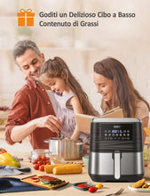 Carica l&#39;immagine nel visualizzatore di Gallery, Innsky Friggitrice ad Aria 5,5 Litri, 1700W Friggitrice ad Aria Calda con 11 Programmi, Air Fryer con Funzione di Preriscaldamento, Sbrinamento, Keep Warm, Ricette Italiane