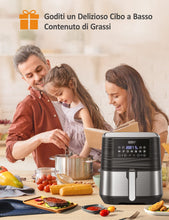 Carica l'immagine nel visualizzatore di Gallery, Innsky Friggitrice ad Aria 5,5 Litri, 1700W Friggitrice ad Aria Calda con 11 Programmi, Air Fryer con Funzione di Preriscaldamento, Sbrinamento, Keep Warm, Ricette Italiane