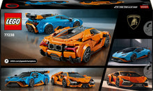 Carica l'immagine nel visualizzatore di Gallery, LEGO Speed Champions Lamborghini Revuelto e Huracán STO - Modellini di Auto da Corsa - Macchine Giocattolo con 2 Minifigure dei Piloti - Regalo di Compleanno per Bambini da 10 Anni in su - 77238