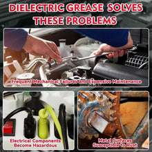 Carica l'immagine nel visualizzatore di Gallery, AstraVox Grasso Al Silicone Con Pennello, Grasso Dielettrico Per Connettori Elettrici, Candele, O-Ring, Automotive, Naut