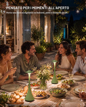 Carica l'immagine nel visualizzatore di Gallery, LuminexDesigns Set 2 Lampade da Tavolo LED Senza Fili Verde AVEL TL15