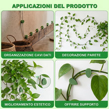 Carica l'immagine nel visualizzatore di Gallery, 70 Clip per Piante Rampicanti, Supporto Murale Autocollante per Piante d’Interno, Ganci da Parete per Pothos, Philodendr