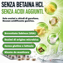 Carica l'immagine nel visualizzatore di Gallery, Enzimi Digestivi Completi con DigeZyme® e Chiodi di Garofano, 60 Compresse