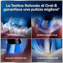 Carica l'immagine nel visualizzatore di Gallery, Oral-B iO 6 Spazzolino Elettrico, 2 Testine, Custodia, Dentifricio, Nero