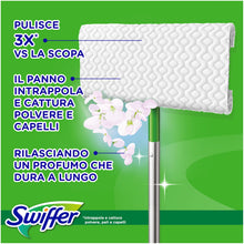 Carica l'immagine nel visualizzatore di Gallery, Swiffer Panni Cattura Polvere, 180 Panni Microfibra Dry, Cattura Polvere e Sporco, Ottimo per Tutti i Tipi di Pavimenti e per i Peli di Animali, Giga Formato