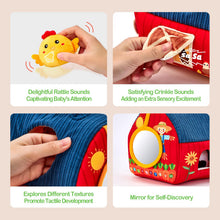 Carica l'immagine nel visualizzatore di Gallery, hahaland Animali di Peluche per Neonato 6-12 mesi, 6 mini Animali da Fattoria con Suoni, Palla Neonato con Sonaglio, Montessori 6 mesi, Regalo Bambino