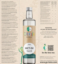 Carica l'immagine nel visualizzatore di Gallery, Go-Keto MCT Oil C8, 500ml | Olio MCT C8, 100% olio di cocco, senza olio di palma | perfetto per dieta chetogenica | crema di caffè cheto, per bulletproof coffee o frullato cheto | vegano